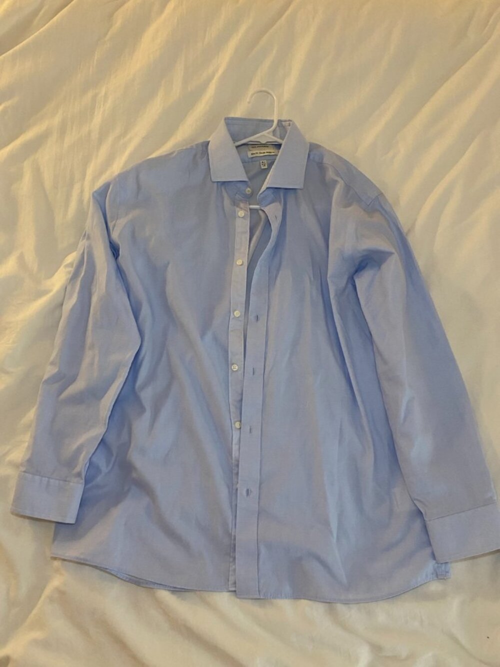 Ben Sherman Light Blue Slim Fit Dress Shirt | Large 16.5 32/33